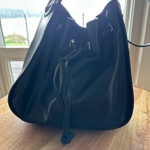 Frye black leather purse
